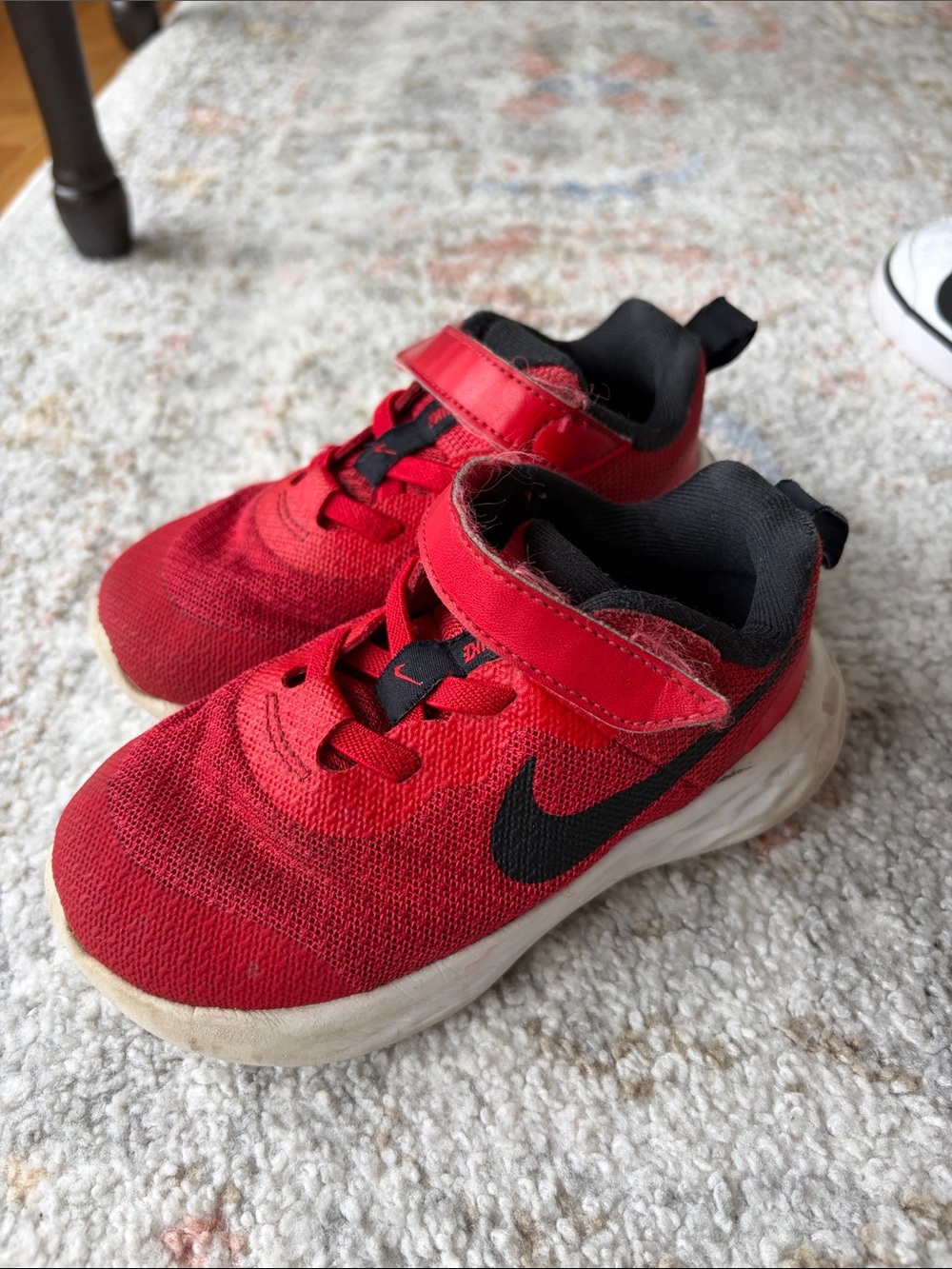 Nike Kids Red and Black Sneakers